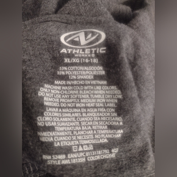 Athletic Works Gray Capris for Everyday Comfort Size XL/XG(16-18)... - Picture 6 of 7